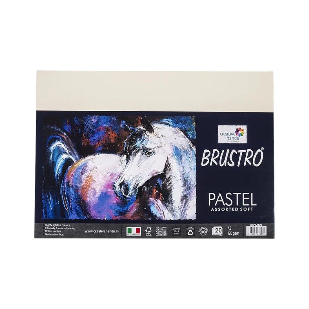 Brustro Artists Pastel Paper Pad 160 GSM - Assorted Shades - A3 A4 A5